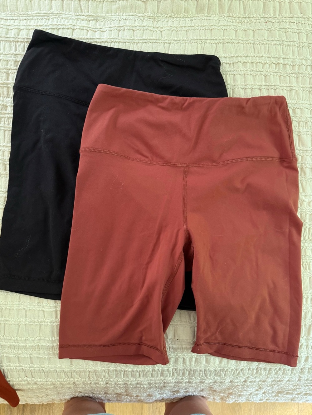 90 Degree By Reflex Bike Shorts in Brick Red and Black